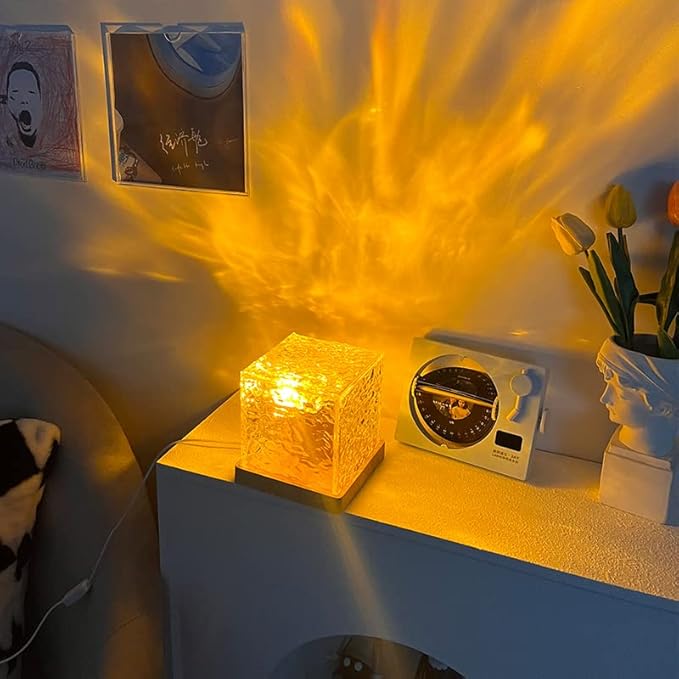 Wave Light Cube, Aurora Glow Lamp Crystal Night Light